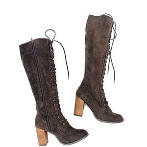 A New Day Marni Lace Up Knee high Boots